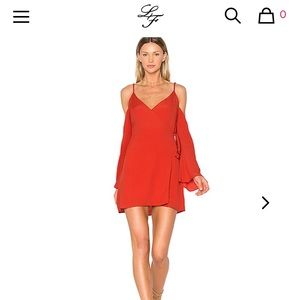 NWT Lovers + Friends Red wrap dress